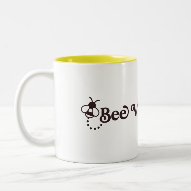 Bee Vaccinated Two-Tone Coffee Mug (Left)