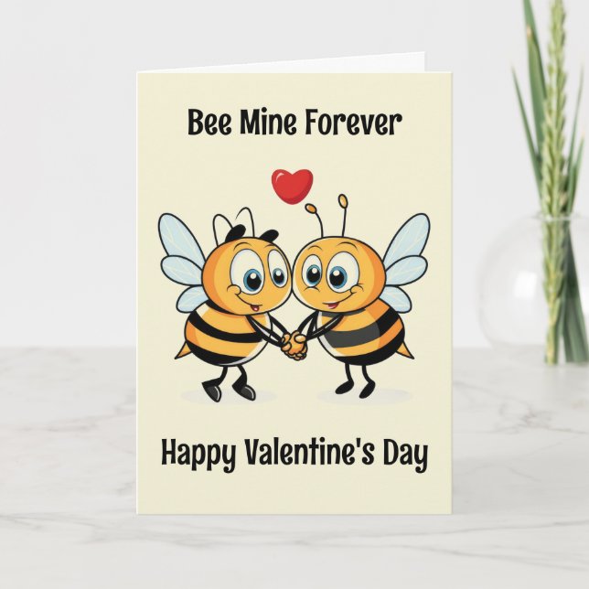 Bee Valentine Card (Front)