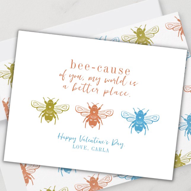Bee Valentine's Day Holiday Card (Creator Uploaded)