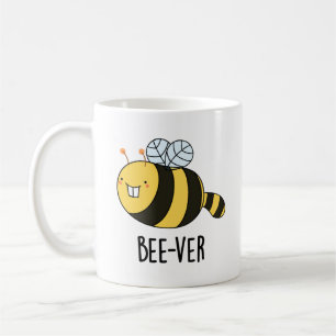 Bee-ver Funny Animal Beaver Bee Pun  Coffee Mug