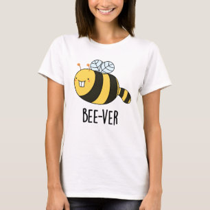 Bee-ver Funny Animal Beaver Bee Pun  T-Shirt