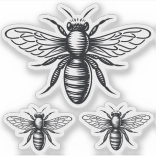  Bee vinyl stickers