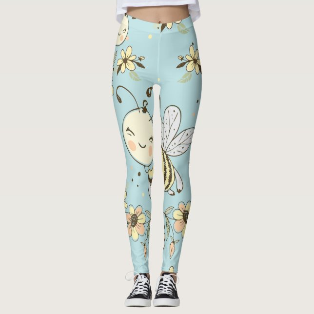 Bee Wall Decor Leggings (Front)