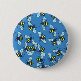Bee Wallpaper 6 Cm Round Badge