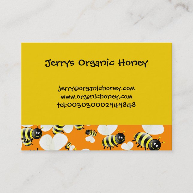 Bee Wallpaper Business Cards (Front)