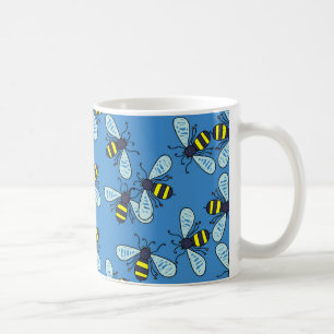 Bee Wallpaper Coffee Mug