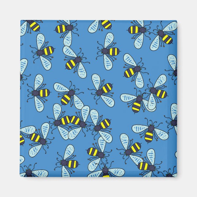 Bee Wallpaper Magnet (Front)