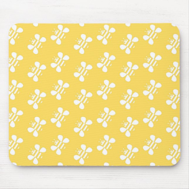 Bee Wallpaper Mouse Mat (Front)