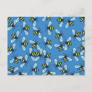 Bee Wallpaper Postcard