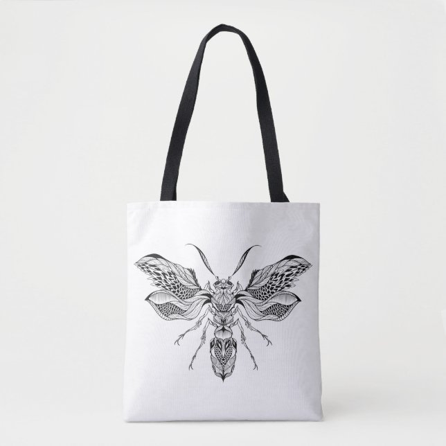 Bee-Wasp Tattoo 2 Tote Bag (Front)
