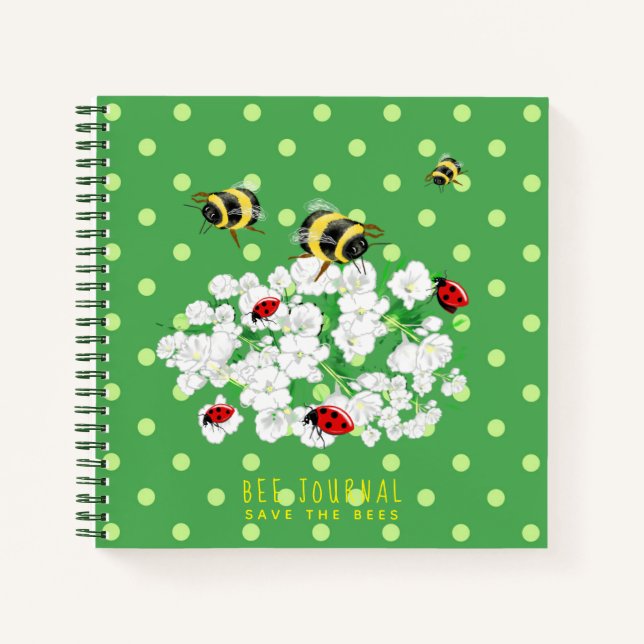 BEE Watching Journal - Bee Keepers and Rescuers (Front)