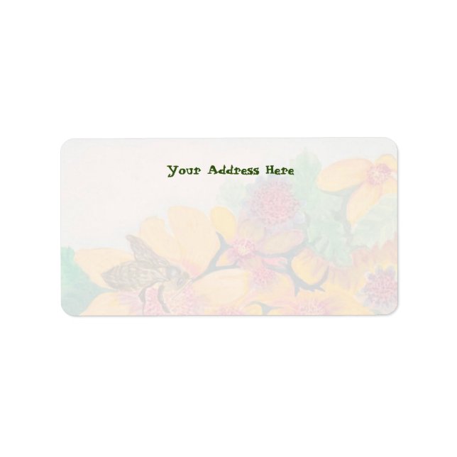 Bee Wedding Return Address Label (Front)