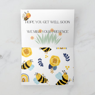 BEE WELL SOON THANK YOU CARD