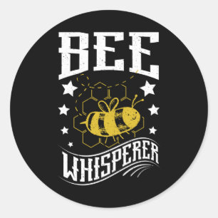 Bee Whisperer Classic Round Sticker