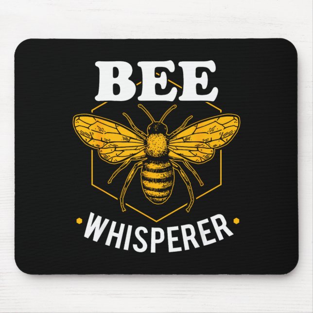 Bee Whisperer - Funny Beekeeng &amp; Beekeeper  Mouse Mat (Front)