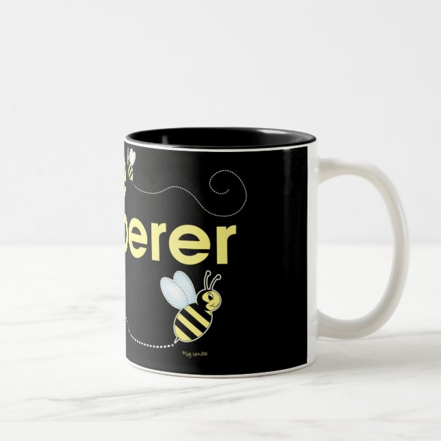 Bee Whisperer Two-Tone Coffee Mug (Right)