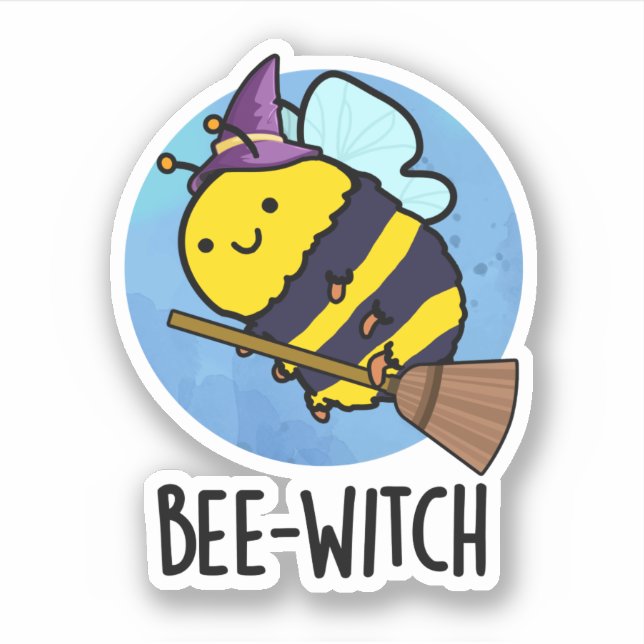 Bee-witch Funny Bee Pun  (Front)