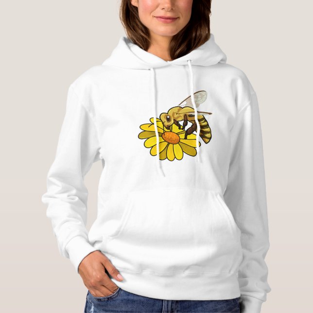 Bee with Blossom Hoodie (Front)