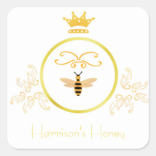 Bee with Crown Label