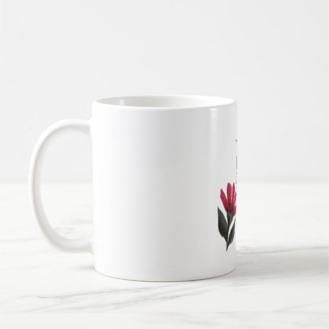Bee With Flower Coffee Mug (Left)