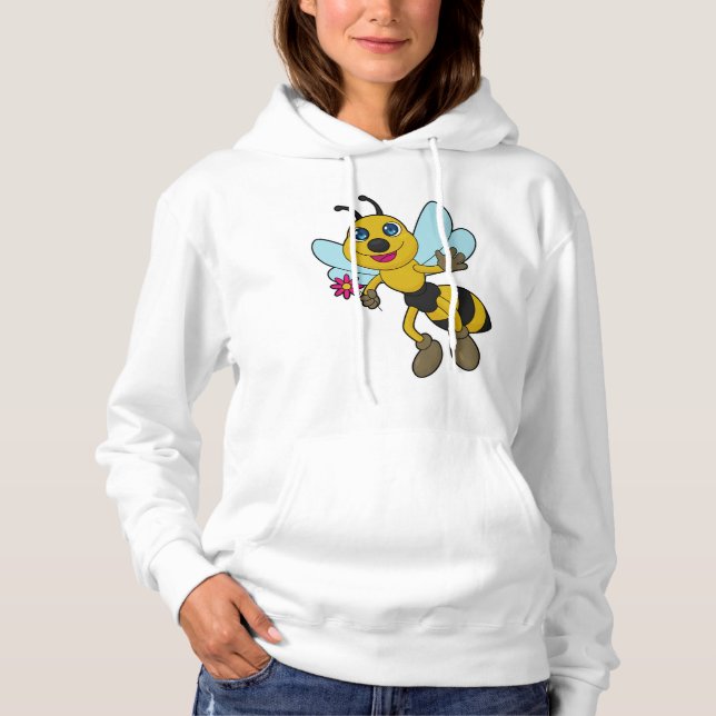 Bee with Flower Hoodie (Front)