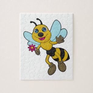 Bee with Flower Jigsaw Puzzle