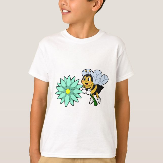 Bee with Flower.PNG T-Shirt (Front)