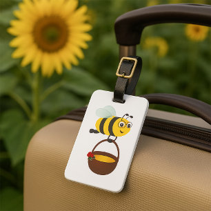 Bee With Honey Luggage Tag