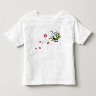 Bee with Pink Flowers Toddler T-Shirt