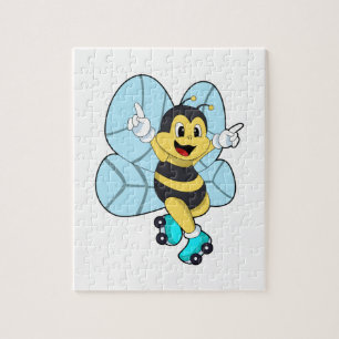 Bee with Roller skates Jigsaw Puzzle