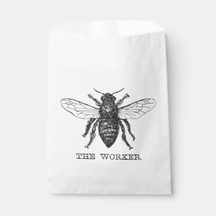 Bee Worker Honey Black Bumblebee Favour Bags