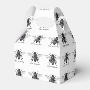 Bee Worker Honey Black Bumblebee Favour Box
