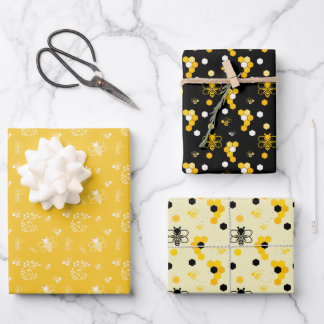 Bee Wrapping Paper Sheet