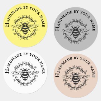 Bee Wreath Handmade By Iron On Labels