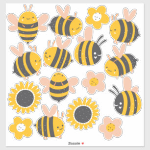 Bee Yellow & Pink Floral