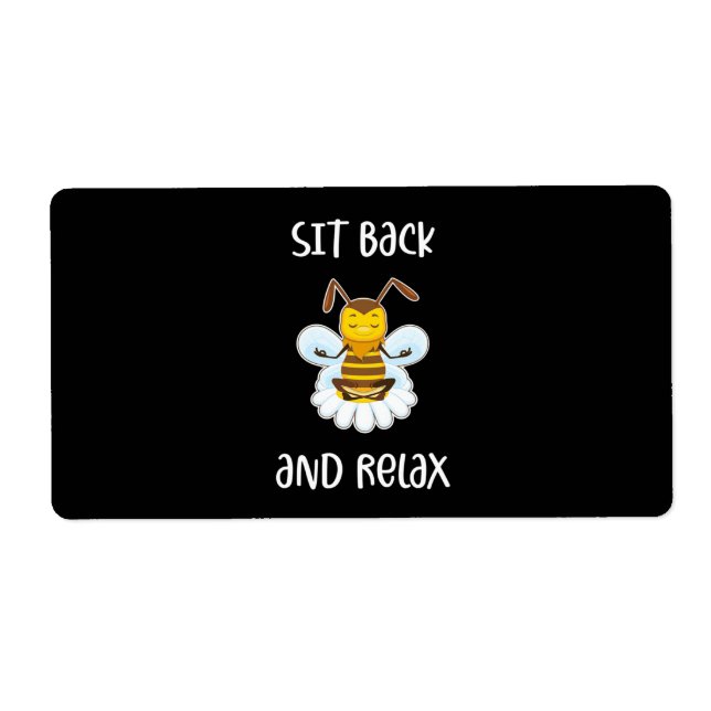 Bee Yoga Sit Back And Relax (Front)