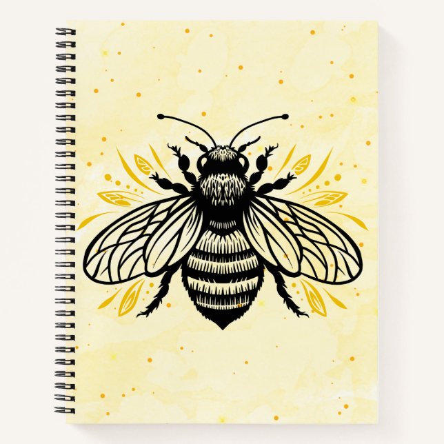 Bee-yond Beautiful Spiral Notebook (Front)