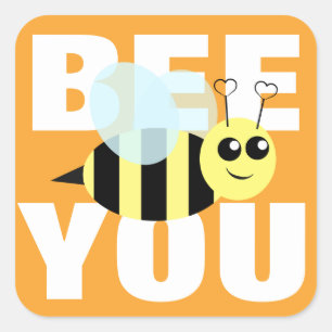 Bee You Square Sticker