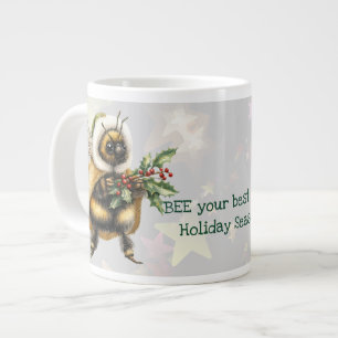 BEE Your Best This Holiday Season Large Coffee Mug