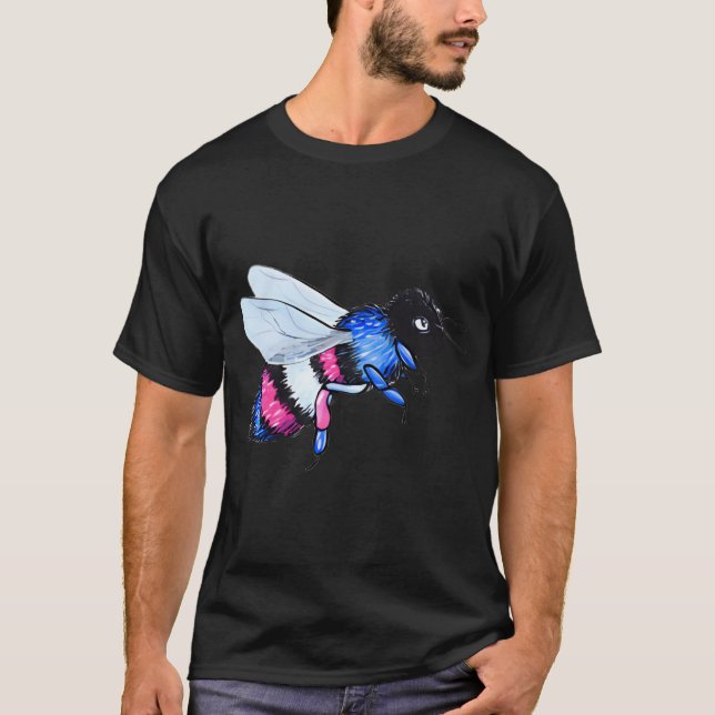 Bee Yourself' Trans Pride Flag T-Shirt (Front)
