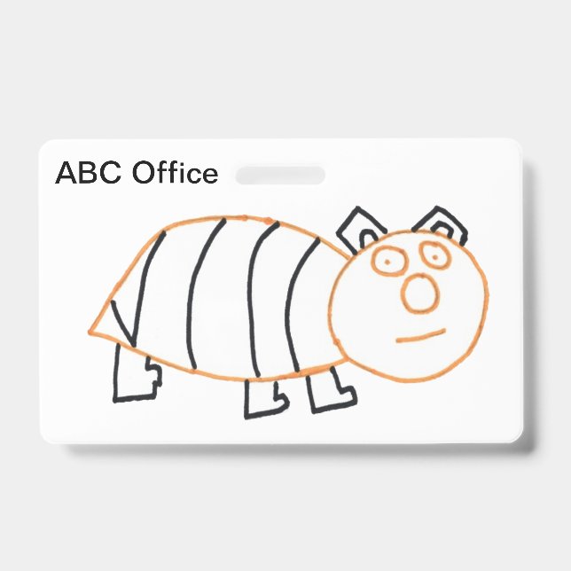 BeeBear Identification Badge ID Badge (Front)