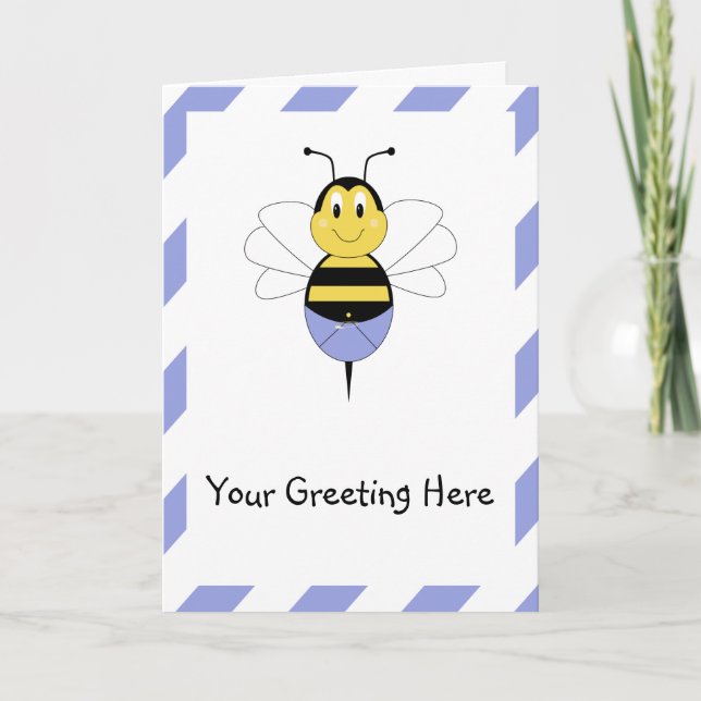 BeeBee Bumble Bee Greeting Card (Front)