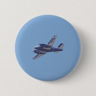 Beech B90 King Air 6 Cm Round Badge