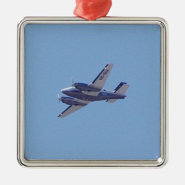 Beech B90 King Air Metal Tree Decoration (Front)