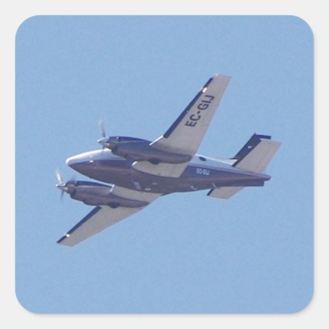 Beech B90 King Air Square Sticker (Front)