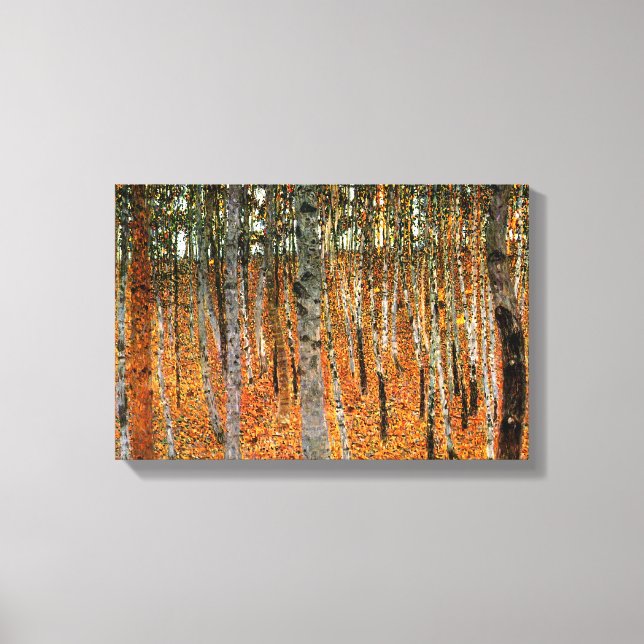Beech Forest by Gustav Klimt Fine Art Double Panel Canvas Print (Front)
