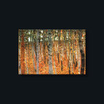 Beech Forest by Gustav Klimt Fine Art Double Panel Canvas Print<br><div class="desc">Beech Forest (Buchenwald I) - a forest of beech trees painted in 1902 by Austrian Symbolist & Art Nouveau Artist Gustav Klimt (1862-1918)</div>