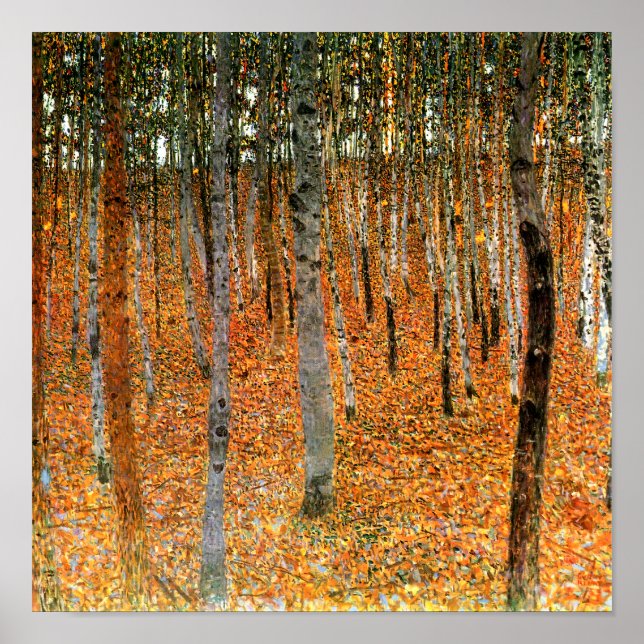 Beech Forest by Gustav Klimt Fine Art Poster Print (Front)