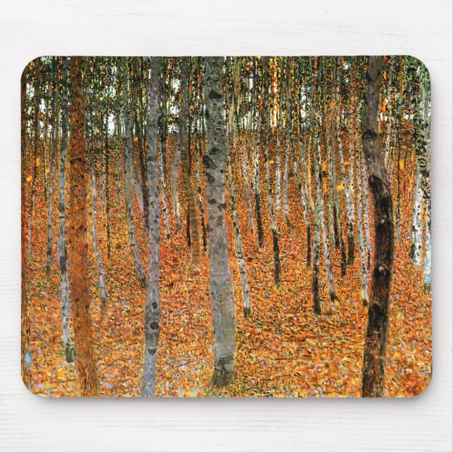 Beech Forest by Gustav Klimt Mouse Mat (Front)
