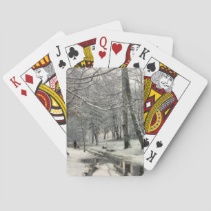 Beech Forest, Winter by Anders Andersen-Lundby Playing Cards